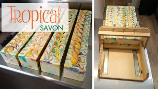 FABRICATION Savon à froid  DÉCOUPE 🍍 tropical 🍍 Flow  La savonnerie [upl. by Origra348]