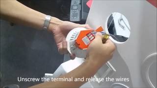 How to remove and install a downlight [upl. by Onimixam]