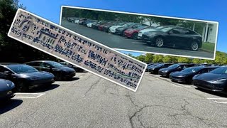 Teslas Are Piling Up In Parking Lots [upl. by Martres]