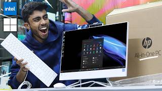 HP ALL IN ONE PC 🔥Unboxing My New Computer Gaming Test Worth Buying AIO in 2024 ⚡️ [upl. by Eimac]