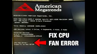 CPU Fan Error and How to Fix It [upl. by Nayhr561]