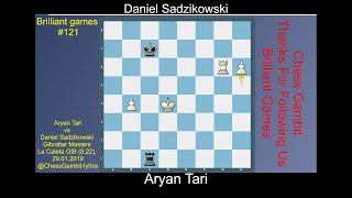 Aryan Tari vs Daniel Sadzikowski Brilliant games 121 [upl. by Eycal]