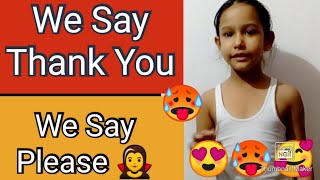 We say thank you we say please poem by lucky  Good manners Poem Rhymes [upl. by Brandie254]