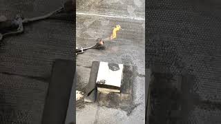 waterproofing membraneHeres how to put bitumen around a pipewaterproofingshort [upl. by Urias919]