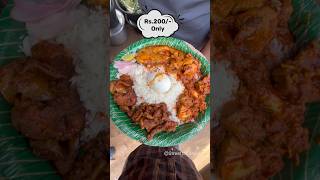 Unlimited Non Veg Thali Rs200 Only  Hyderabad Street Food food indianstreetfood streetfood d [upl. by Chesna77]