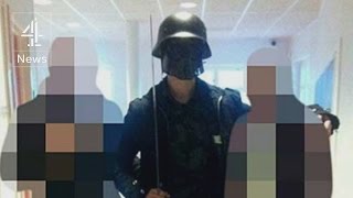 Swedish school attack masked man kills two [upl. by Thetos]