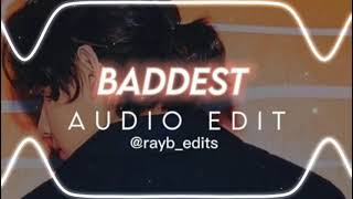 Baddest  Chris Brown Edit Audio [upl. by Ahseinet]