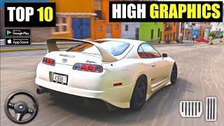 Best 25 Open World Car Games Like Forza Horizon For Android amp iOS  High Graphics [upl. by Korella]