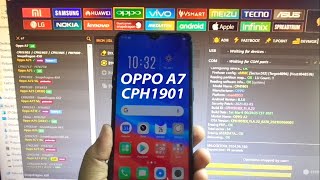 Oppo A7 CPH1901 Pattern and frp lock remove by unlock tool 2024 [upl. by Dianthe]