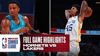 HORNETS vs LAKERS  NBA SUMMER LEAGUE  FULL GAME HIGHLIGHTS [upl. by Niwdog]