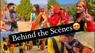 Tero Lehenga2 Kumaoni Song मेरो लेहेंगाBehind the scenes Avinash RanaInder arya Kumauni Dj song [upl. by Yauqram206]