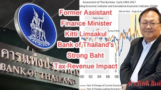 Former Assistant Finance Minister Kitti Limsakul  Bank of Thailand’s Strong BahtampTax Revenue Impact [upl. by Herb]