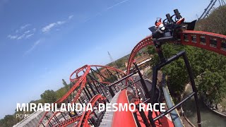 Desmo Race Roller Coaster POV  Ducati World at Mirabilandia [upl. by Noemad]