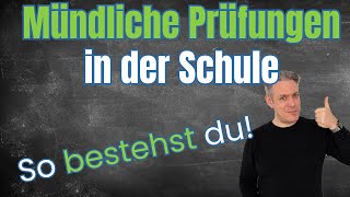 Vorbereitung auf Mündliche Prüfungen Tipps und Tricks für ZP 10 Abi Abschluss [upl. by Alled]