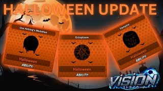 Vision Halloween Update New Codes In Description Vampiric Showcase Vanhelsing Showcase [upl. by Mohun]