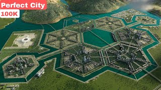 Cities Skylines 2 How to Create a Modern and Beautiful City with Hexagons [upl. by Aelyk884]