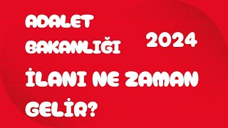 ADALET✅BAKANLIĞI PERSONEL ALIMI 2024 İLAN NE ZAMAN GELECEK [upl. by Nnyliak]