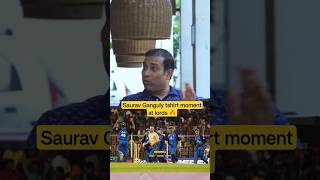 Saurav Ganguly tshirt moment at lords 🔥 vvslaxman sauravganguly [upl. by Aihsenyt161]