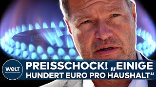 GASUMLAGE Preisschock Wirtschaftsminister Habeck rechnet mit quoteinigen Hundert Euro pro Haushaltquot [upl. by Lothaire]