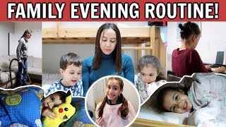 FAMILY OF 8 EVENING ROUTINE School Day😴 [upl. by Gignac]