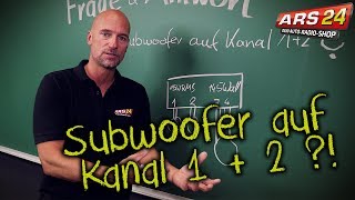 Subwoofer auf Kanal 1  2  ARS24 [upl. by Hnah]