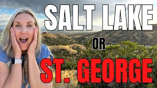 Living in Salt Lake City vs St George Which is Better [upl. by Tiertza]