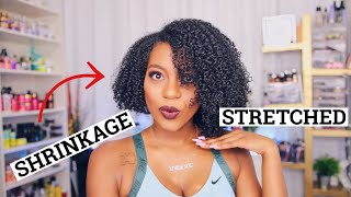 How I STRETCH my Natural Curly Hair for LENGTH [upl. by Eenaej]