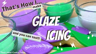 GLAZE ICING How to make glaze icing the basics of making coloring and packaging glaze icing [upl. by Yessak122]