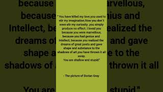 The picture of Dorian Gray  Oscar Wilde oscarwildequotes quotes books [upl. by Ajad]