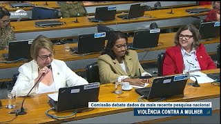 Pesquisa sobre Violência contra a Mulher mobiliza comissão do Senado [upl. by Columba640]