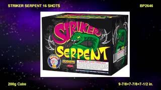 BP2646 Striker Serpent 16 shots  Brothers 200g Cake [upl. by Ayeki]