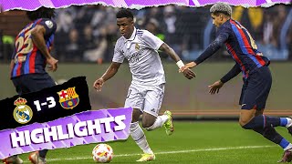 Real Madrid 13 FC Barcelona  HIGHLIGHTS  Spanish Super Cup [upl. by Waylan]