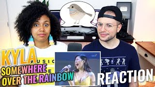 Kyla  Somewhere Over the Rainbow  REACTION [upl. by Lugar801]