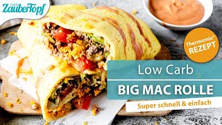 😍😍 LOW CARB Big Mac Rolle mit dem Thermomix® So einfach zauberst du das Low Carb Highlight [upl. by Nakasuji]