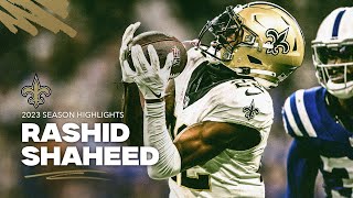 Rashid Shaheed 2023 NFL Season Highlights  New Orleans Saints [upl. by Chatav366]