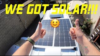 Mercedes Sprinter Camper Van Solar Install [upl. by Kramlich369]