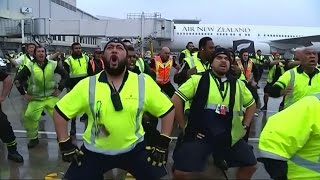 All Blacks receive homecoming haka [upl. by Emerald]