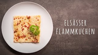 Flammkuchen Rezept mit Speck und Zwiebeln Elsässer Art [upl. by Eelyrehc]