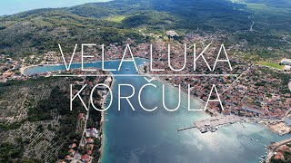 Vela Luka  Island Korčula  Bay of Vela Luka  Clear sea and beautiful beaches [upl. by Seys619]