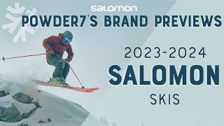 20232024 Salomon Skis and Boots Preview  Powder7 [upl. by Aizti]