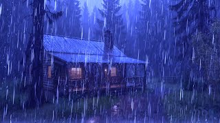 Gentle Night Rainfall with Thunder Sounds for Deep Sleep Calm Mind and ASMR Relaxation [upl. by Coffee]