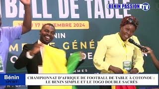 CONFEDERATION AFRICAINE DE FOOTBABALL DE TABLE  DELANO HOUNTI KIKI PREND LA COMMANDE POUR 04 ANS [upl. by Winston497]