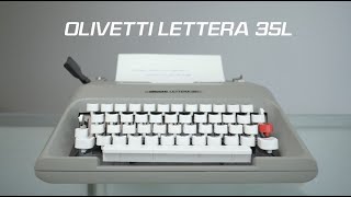 the Olivetti Lettera 35l [upl. by Nol]