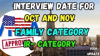 Interview Dates for Oct amp Nov  US Visa Updates [upl. by Aremus148]