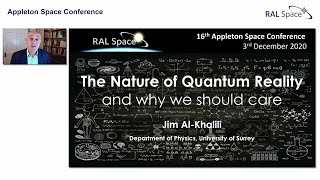 Appleton Space Conference 18 Prof Jim AlKhalili University of Surrey [upl. by Valerio549]