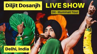 DILJIT DOSANJH LIVE SHOW DELHI  INDIA  DIL  LUMINATI TOUR 🔴 [upl. by Lyudmila]