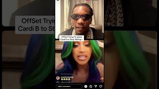 Offset SIGNALS Cardi B To STOP Talking shorts [upl. by Ahsuas]