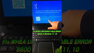 Fix WHEA UNCORRECTABLE ERROR Blue Screen Error Windows 11 10 💻 youtubeshorts shorts [upl. by Sadonia]