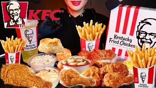 ASMR MUKBANG 🍗KFC Chicken 🍟Fries 🌽Corn Coleslaw and 🤤MAC amp CHEESE  Deliciously Crunchy [upl. by Arten362]