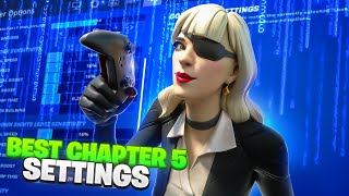 The BEST Chapter 5 Fortnite Controller Settings Zero Build  XBOXPS5PC [upl. by Hollah]